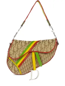 Christian Dior 2004 Rasta Oblique Saddle bag 21978473
