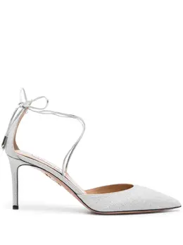 Aquazzura Cherry 75mm glittered pumps 22716800