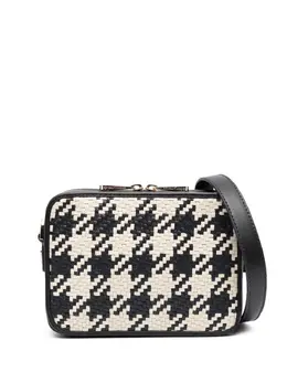 Aspinal of London woven houndstooth crossbody bag 20906608