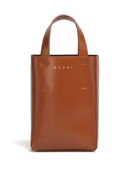 Marni nano Museo leather tote bag 20417681