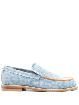 GCDS monogram-print denim loafers 22604418