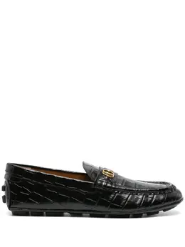 Bally Keeper embossed-crocodile leather loafers 22118901
