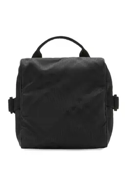 Burberry check-pattern zipped messenger bag 22324957