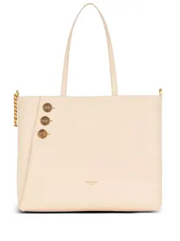 Balmain Embleme leather tote bag 22144192