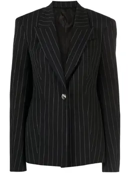 The Attico Glen pinstripe single-breasted blazer 22195654