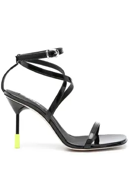 MSGM 95mm leather sandals 22279985