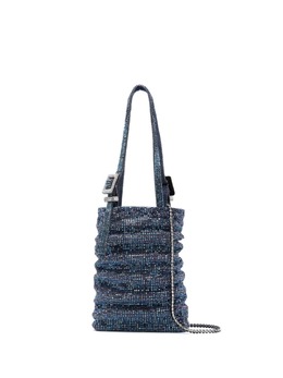 Benedetta Bruzziches rhinestone-embellished ruched mini bag 21552130