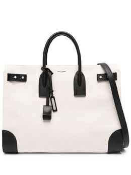 Saint Laurent large Sac De Jour canvas tote bag 21284497