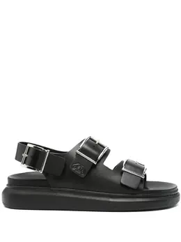Alexander McQueen logo-debossed leather sandals 22850654