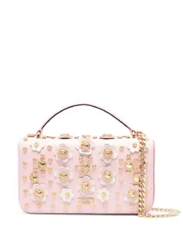 Moschino floral stud-detailing shoulder bag 22499556