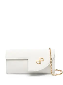 Patou JP chain-link leather clutch bag 22489094