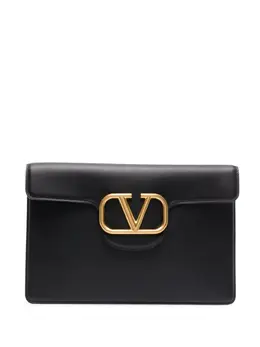 Valentino Garavani Locò leather clutch bag 22033954