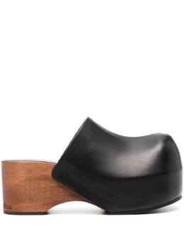 Acne Studios wooden-platform clogs 21685516