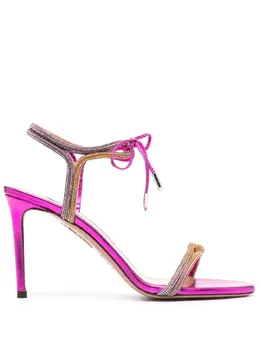 Aquazzura 100mm crystal-embellished sandals 22813877