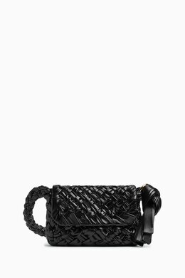 Bottega Veneta Kalimero Città Shoulder Bag in Intrecciato Leather 217276077_13