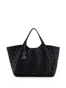 Emporio Armani interwoven faux-leather tote bag 22671531
