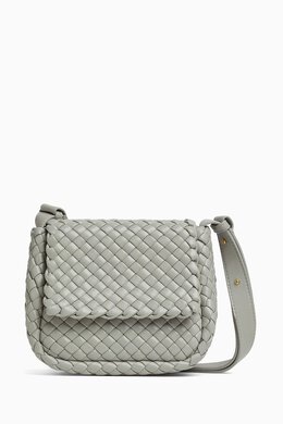 Bottega Veneta Mini Cobble Shoulder Bag in Intreccio Leather 216769801_19