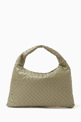 Bottega Veneta Small Hop Shoulder Bag in Intrecciato Leather 217109423_20