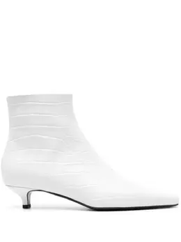 Toteme crocodile-embossed leather boots 22963188