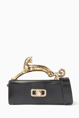 Lanvin Medium Pencil Cat Bag in Calfskin Leather 217114025_13