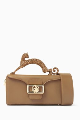 Lanvin Rhinestone-embellished Nano Pencil Cat Bag in Calfskin Leather 217115048_179