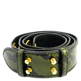 Burberry Ladies Antique Green Croco-embossed Leather Bag Strap 4080158
