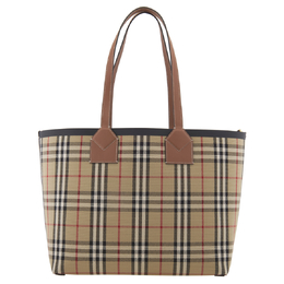 Burberry Ladies Medium London Check-Pattern Tote Bag 8066223
