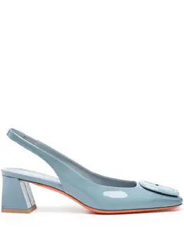 Santoni 50mm patent-leather pumps 23025366