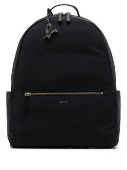 Agnès b. logo-plaque adjustable-straps backpack 21476022