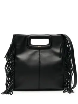 Maje fringed leather tote bag 21993675