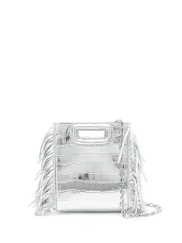 Maje mini M crocodile-embossed tote bag 22328021