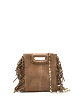 Maje small M fringed suede bag 22119205