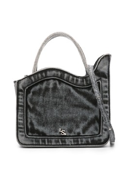 Le Silla Ivy distressed-denim mini bag 22341482