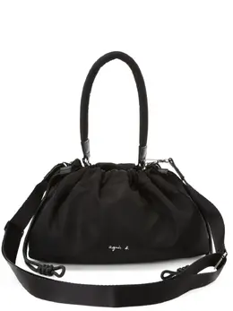 Agnès b. logo-print drawstring crossbody bag 22932789
