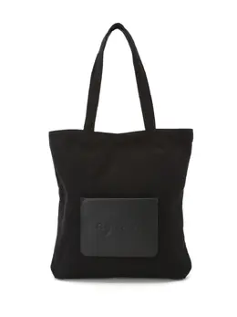 Agnès b. logo-appliqué canvas tote bag 22934495
