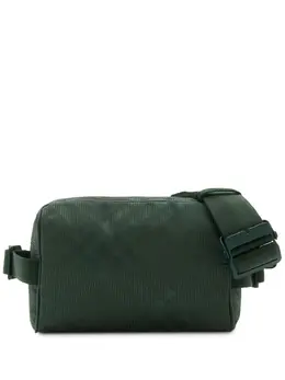 Burberry check-jacquard belt bag 23047502