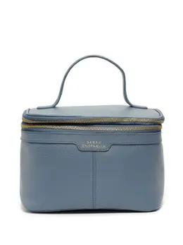 Sarah Chofakian logo-print leather make up bag 23093674