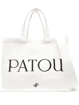 Patou large Patou canvas tote bag 23065032