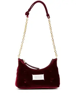 Maison Margiela micro Glam Slam velvet shoulder bag 21947808
