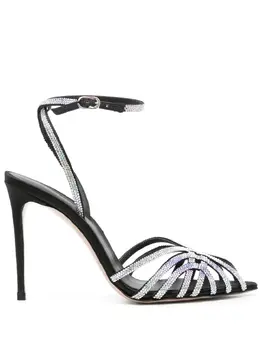 Le Silla Embrace 105mm crystal-embellished sandals 23011316