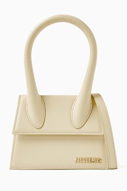 Jacquemus Le Chiquito Moyen Tote Bag in Smooth Leather 215605055_1029