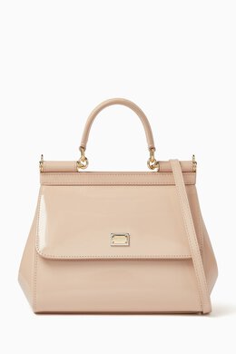 Dolce & Gabbana Medium Sicily Top-handle Bag in Polished Leather 215040058_171