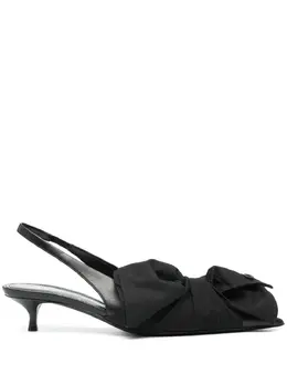 Balenciaga 40mm bow leather pumps 23064940