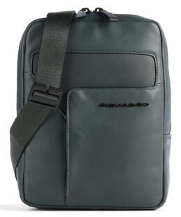 Сумка через плечо P16 10 дюймов из мелкозернистой кожи Piquadro, зеленый ca3084w119-ve | dunkelgrün