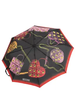 Moschino Openclose Bags with Hearts Umbrella 00081217006701