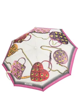 Moschino Openclose Bags with Hearts Umbrella 00081218004301
