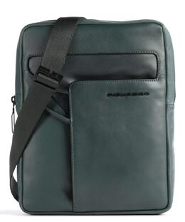 Сумка через плечо AKRON 10″ из мелкозернистой кожи Piquadro, зеленый ca1816w119-ve | dunkelgrün
