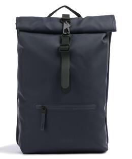 Рюкзак Rolltop полиуретан, полиэстер Rains, синий rains-13320-47 | dunkelblau