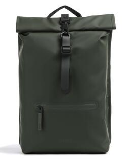 Рюкзак Rolltop полиуретан, полиэстер Rains, зеленый rains-13320-03 | dunkelgrün