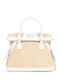 Maison Margiela 5AC Classique straw mini bag 22971770